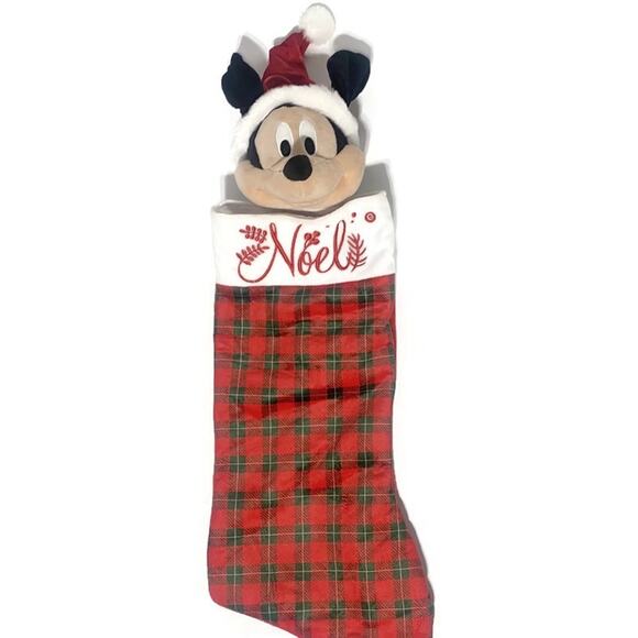 Mickey Mouse Musical Animated Christmas Stocking Playing Tis the Season 24" - Picture 2 of 7